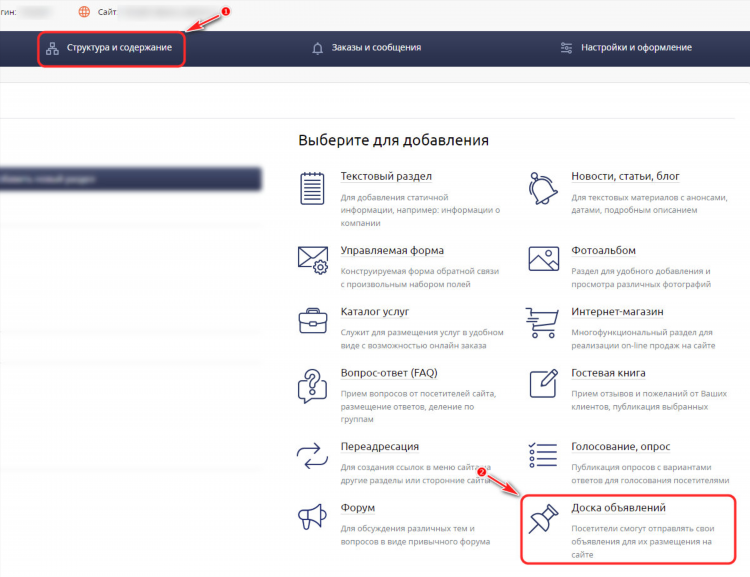 Доска объявлений размещение статей
